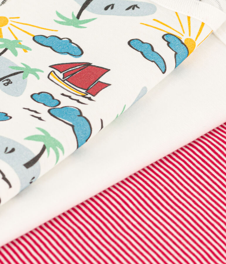 Short-Sleeved Cotton Explorer Bodysuits - 3-Pack multicolor