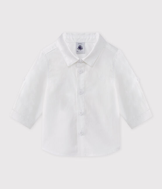 Baby Boys' Long-Sleeved Oxford Shirt ECUME white