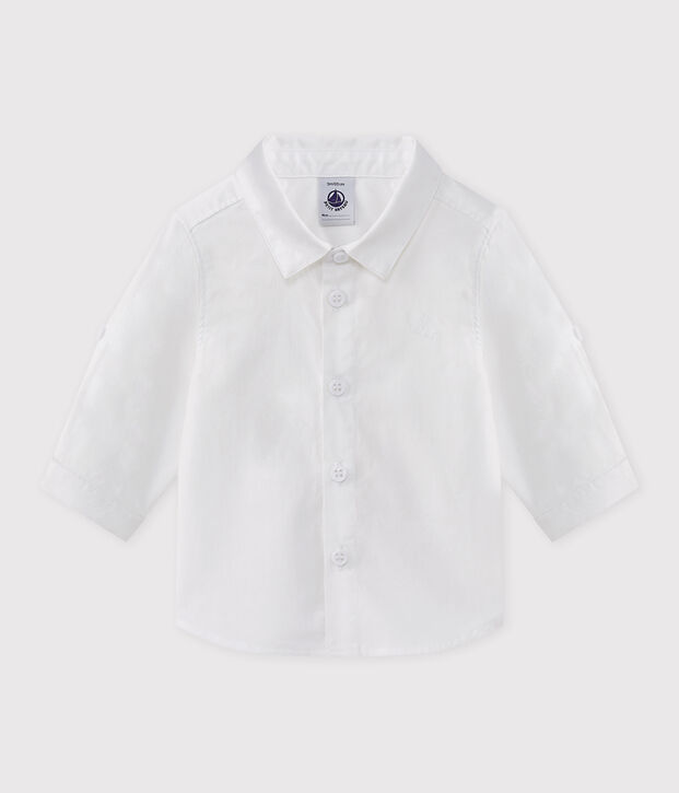 Baby Boys' Long-Sleeved Oxford Shirt white