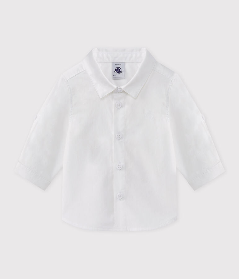 Baby Boys' Long-Sleeved Oxford Shirt white