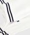 Children's long-sleeved plain cotton poplin blouse ECUME white