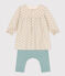 Babies' Tube Knit Dress with Leggings AVALANCHE white/MULTICO