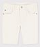 Boys' Denim Bermuda Shorts AVALANCHE Ecru