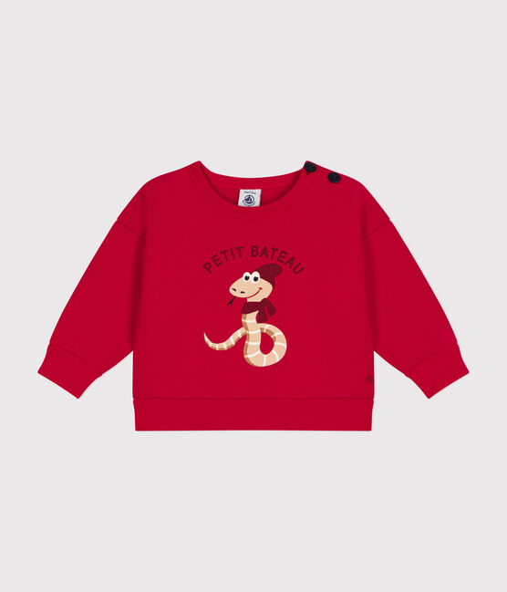 Babies' fleece sweatshirt CORRIDA red