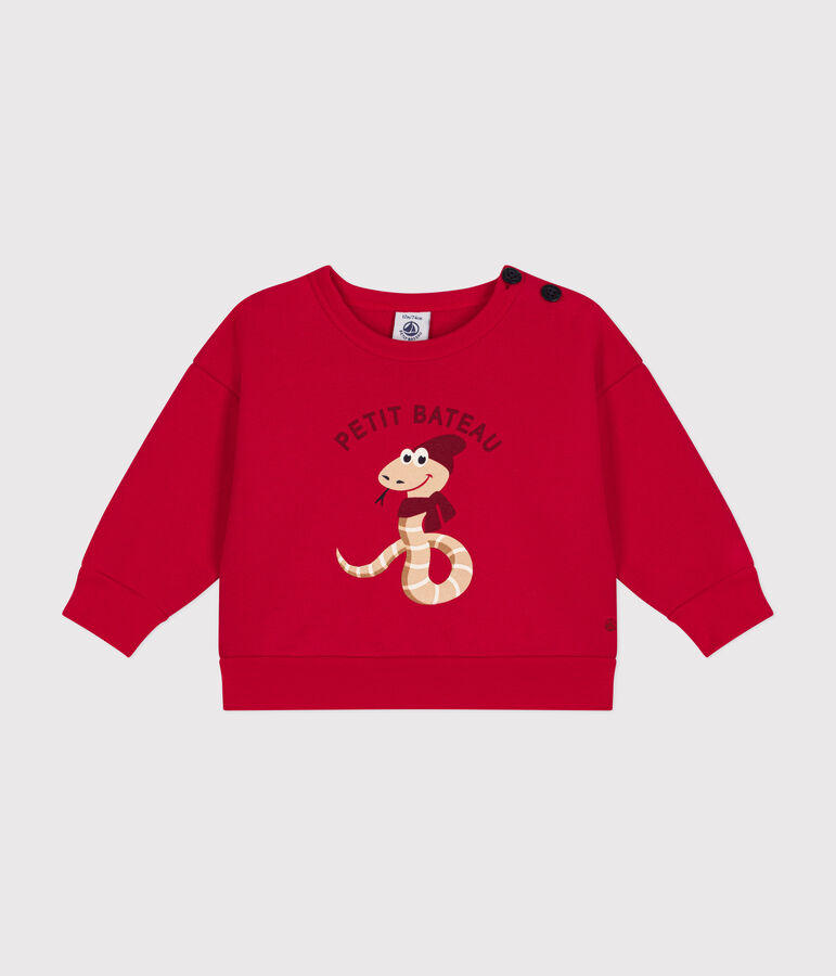 Babies' fleece sweatshirt CORRIDA red