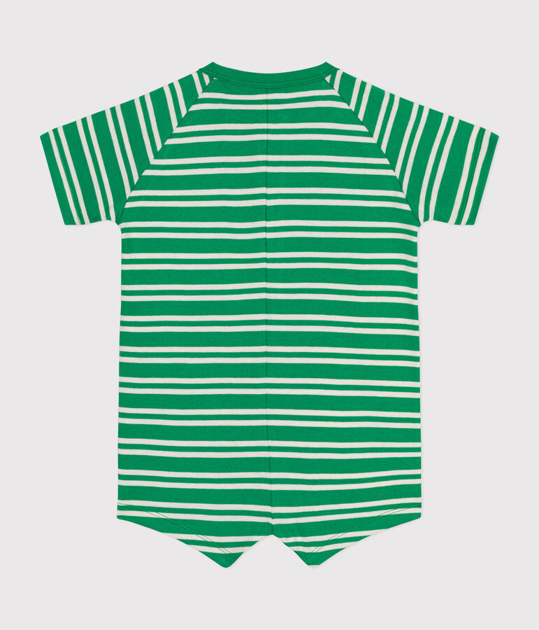 Babies' Jersey Playsuit green/ecru