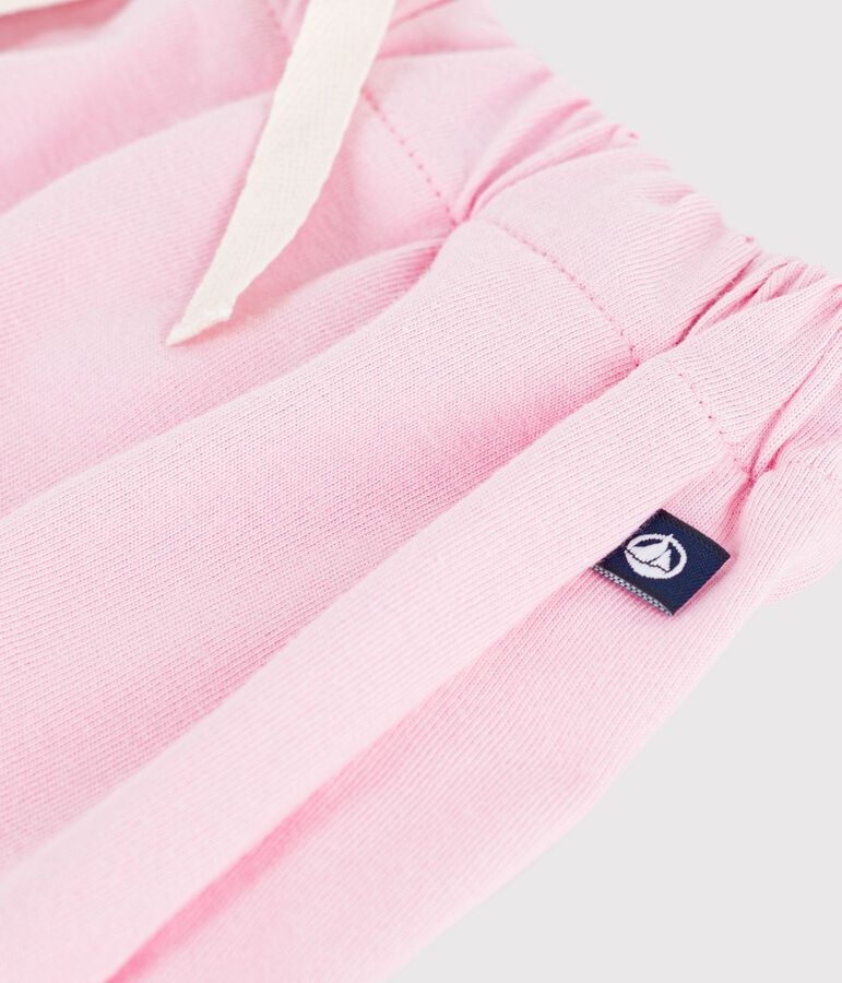 Children's plain cotton shorts pink