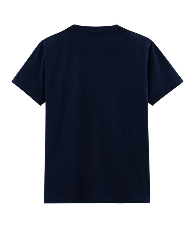 Unisex T-Shirt with Postcard Motif blue