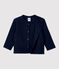 Babies' Organic Cotton Gauze Shirt SMOKING blue