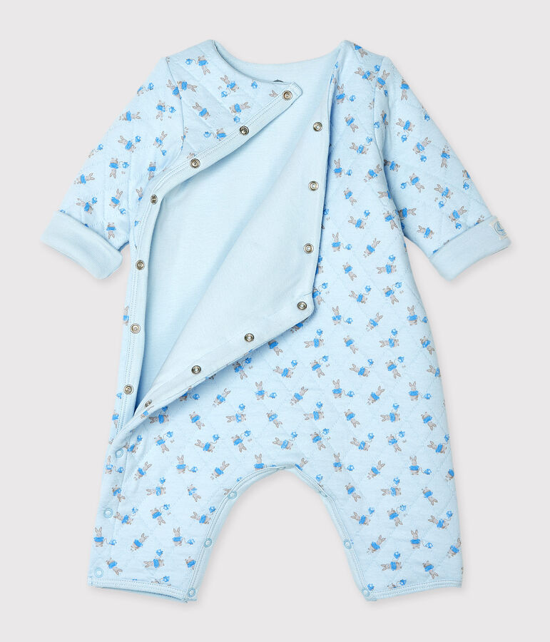Unisex Baby's Long Tube Knit Bodysuit blue/multicolor