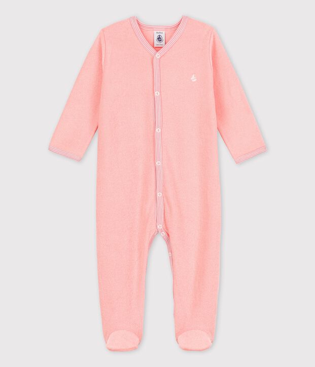 Babies' Terry Sleepsuit pink