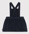 Babies' Sleeveless Wide Ribbed Corduroy Dress SMOKING blue