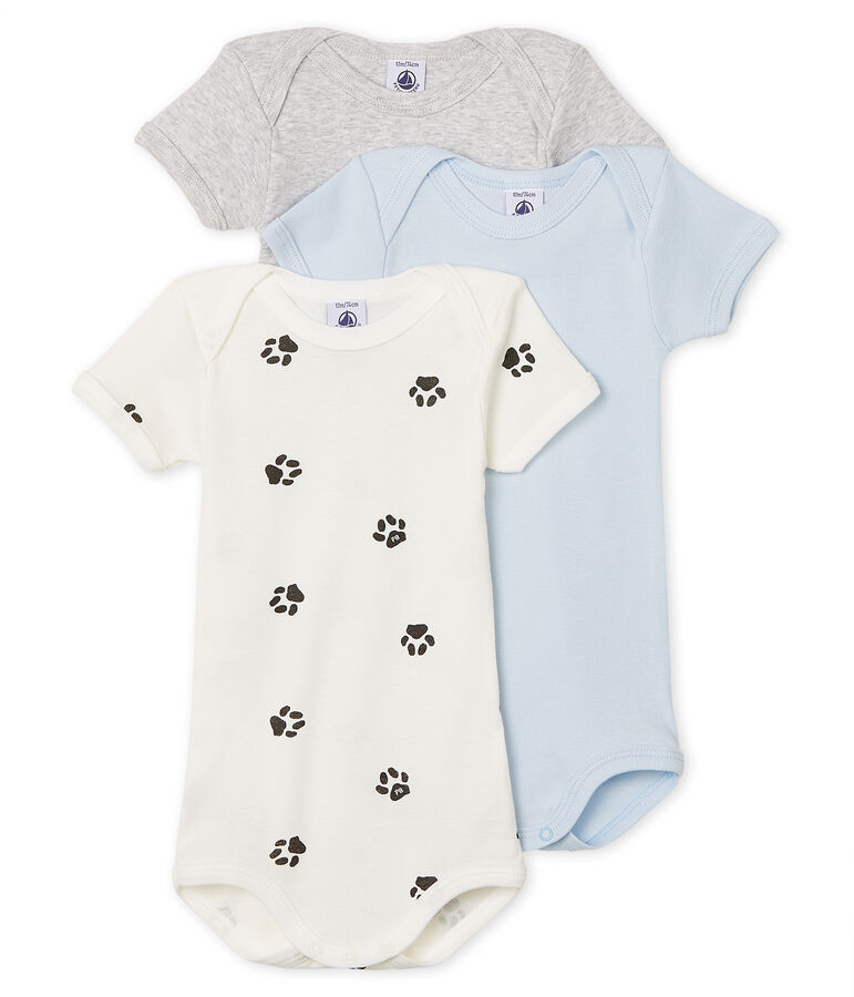 Baby Boys' Short-Sleeved Bodysuit - 3-Piece Set multicolor