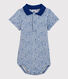 Baby Boys' Cotton Bodysuit with Polo Shirt Collar