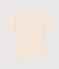 Little girls' short-sleeved jersey T-shirt AVALANCHE Ecru