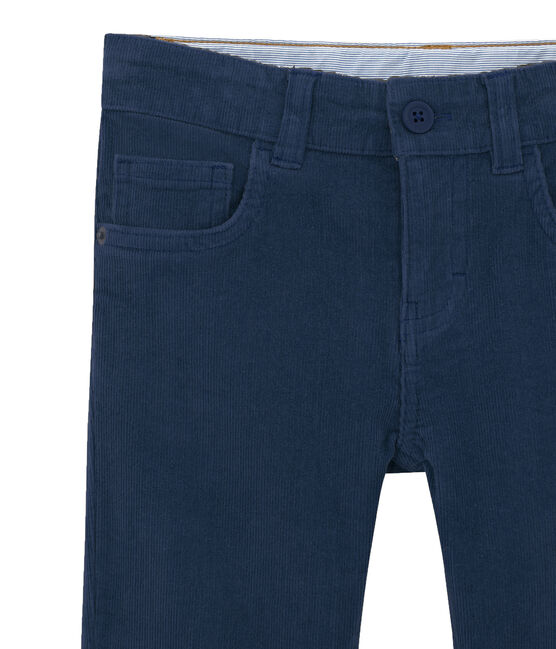 Boy's corduroy trousers SMOKING blue