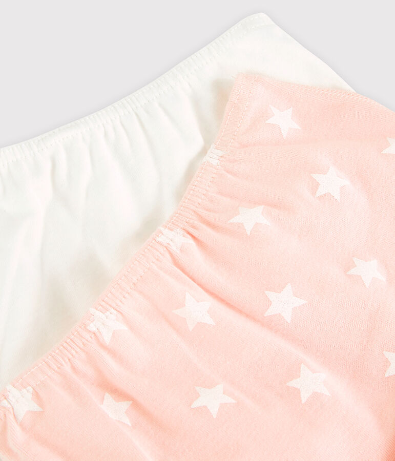 Girls' Star Print Cotton Hipsters - 2-Pack multicolor