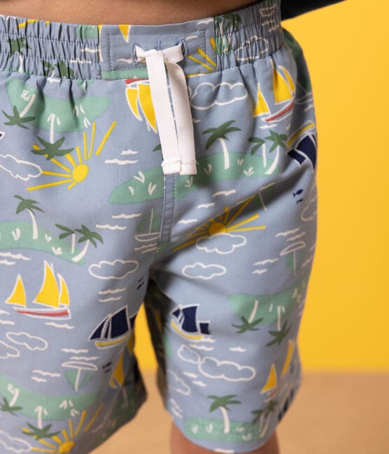 Boys' Printed Recycled Swimming Trunks ENNEIGE /MULTICO