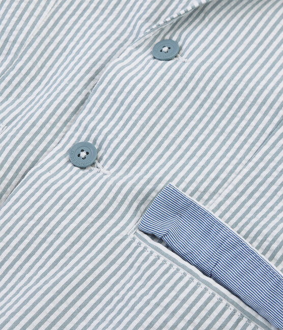 Boys' Jacket FONTAINE blue/MARSHMALLOW white