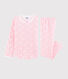 Girls' Ribbed Pink Floral Pyjamas