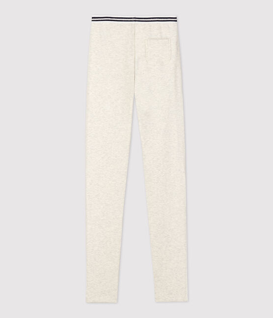 Girls' Cotton Elastane Jeggings MONTELIMAR CHINE beige