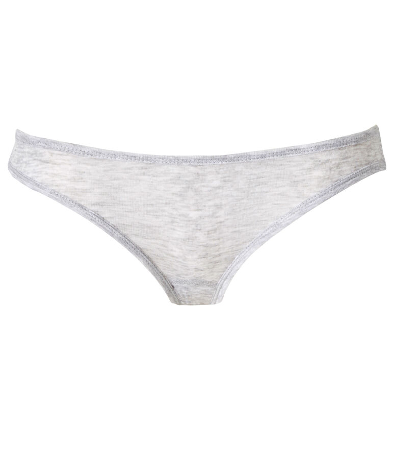 Women's light cotton briefs grey