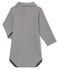 Baby boy's polo neck milleraies body MAKI grey/MARSHMALLOW white