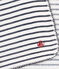 STRIPED COTTON GAUZE HANKY FOR BABY MARSHMALLOW white/SMOKING blue