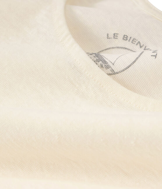 Women's Linen Vest MARSHMALLOW white