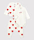 Babies' Organic Cotton Heart Print Clothing - 3-Piece Set