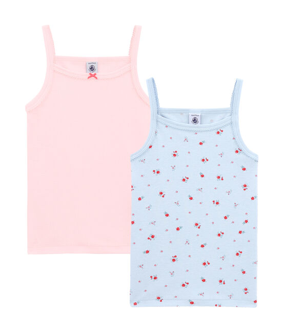 Little girl's strap vest duo variante 1