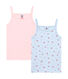 Little girl's strap vest duo