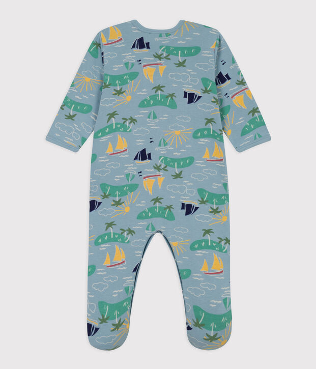 Cotton Explorer Sleepsuit blue/multicolor