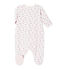 Baby girl's printed tube knit sleeper BOCAL blue/MULTICO white