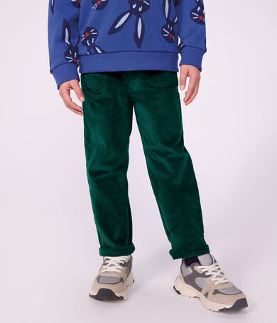 Children's straight corduroy trousers