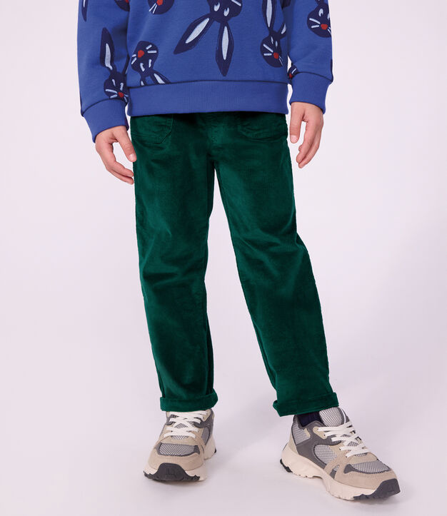Children's straight corduroy trousers TREE