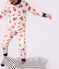 Children's cotton firefighter costume pyjamas white/multicolor
