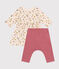 Babies' cotton dress and leggings AVALANCHE white/MULTICO