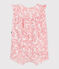 Babies' sleeveless jumpsuit in cotton with a pink cherry print FLEUR pink/SPI