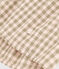 Girls' Short-Sleeved Seersucker Dress MARECAGE /SALINE