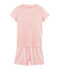 Girls' short Pyjamas MARSHMALLOW white/ROSAKO pink