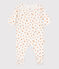 Orange Cotton Sleepsuit MARSHMALLOW white/MULTICO white