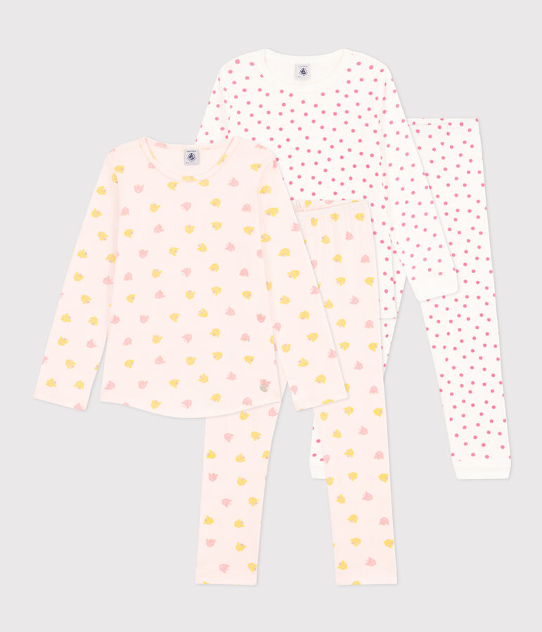 Girls' Panther and Dot Cotton Pyjamas - 2-Pack multicolor