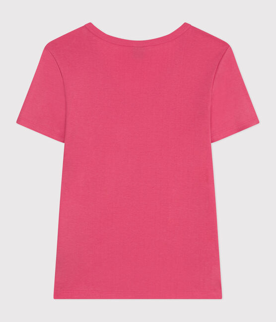 Women's Iconic striped cotton T-Shirt PEONIA pink