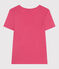 Women's Iconic striped cotton T-Shirt PEONIA pink