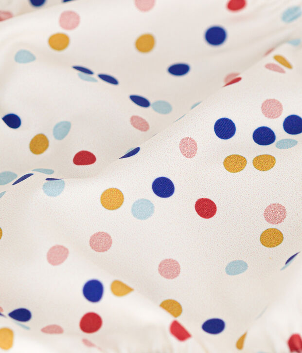 Babies' swim briefs white/multicolor