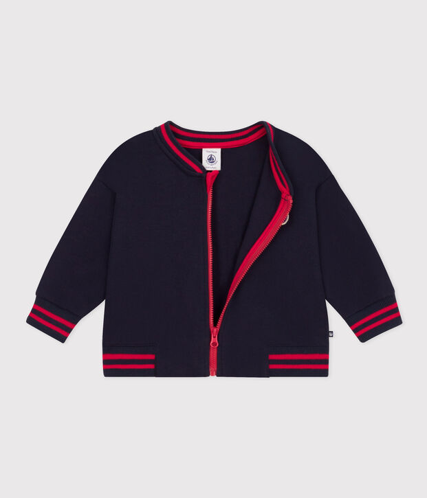 Babies' Thick Jersey Baseball Jacket SMOKING