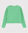 Girls' Cotton Knit Cardigan ALOEVERA green