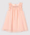 Baby Girls' Short-Sleeved Crêpe Dress MINOIS pink