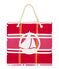 Beach bag GEISHA pink/MULTICO white